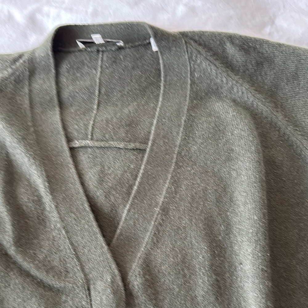 Vince Dark Green Cardigan Sweater - Picture 5 of 6